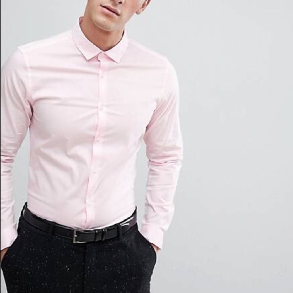 Express Design Studio Light Pink Dress Shirt